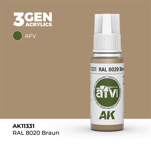 AK11331 RAL 8020 Brun – AFV, 17 ml
