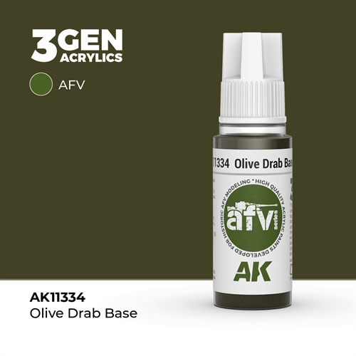 AK11334 Olivengrøn base– AFV, 17 ml