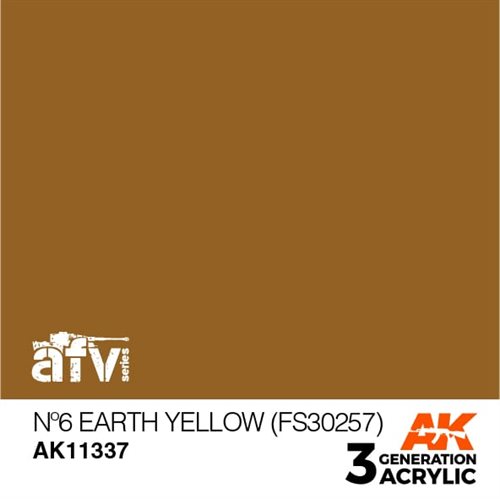 AK11337 Nº6 EARTH YELLOW (FS30257) – AFV, 17 ml