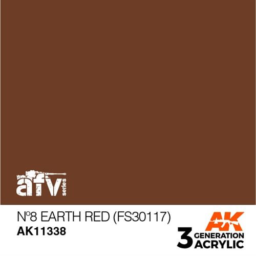 AK11338  Nº8 Jord rød (FS30117)– AFV, 17 ml