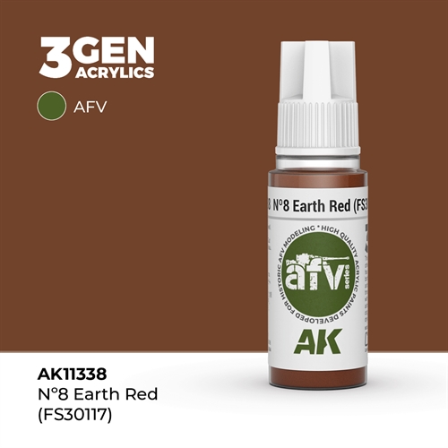 AK11338  Nº8 Jord rød (FS30117)– AFV, 17 ml