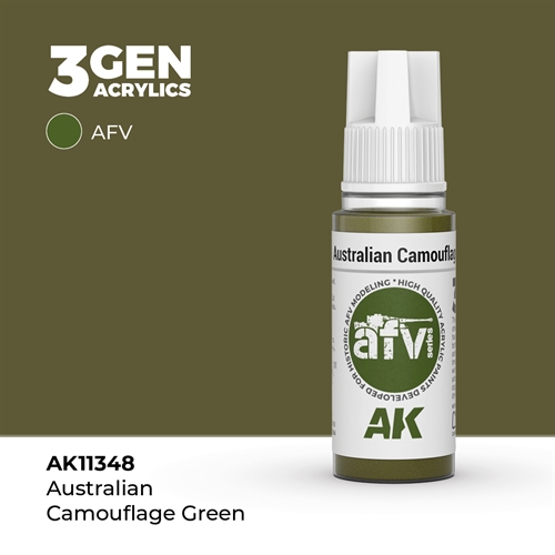 AK11348 Australsk camouflage grøn 686A (FS33446)– AFV, 17 ml