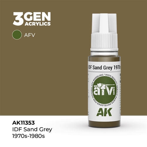 AK11353 IDF Sand grå 1970S-1980S – AFV, 17 ml