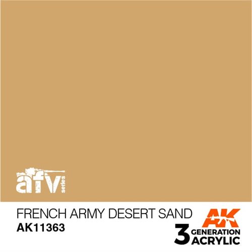 AK11363 Fransk hær ørken sand – AFV, 17 ml