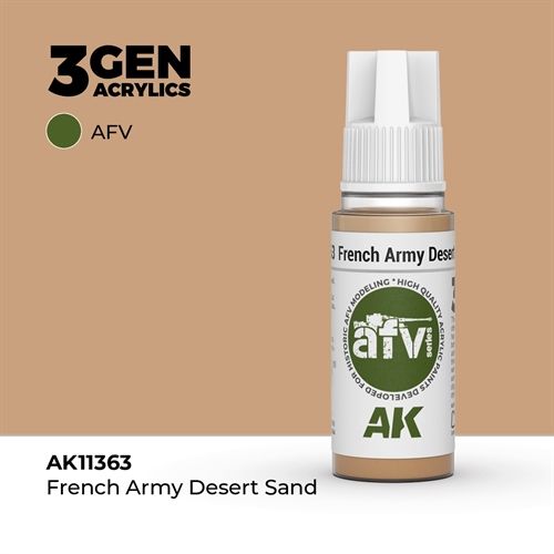 AK11363 Fransk hær ørken sand – AFV, 17 ml
