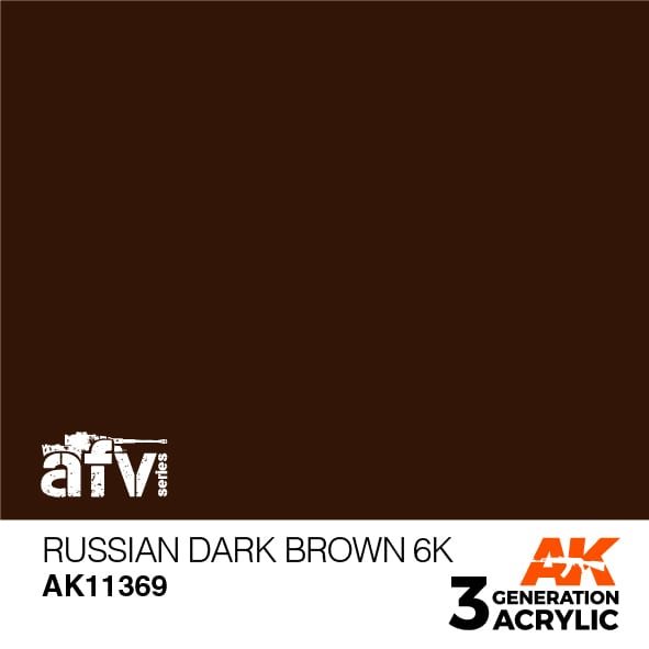 AK11369 Russisk mørk brun 6K – AFV, 17 ml