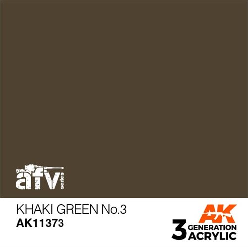 AK11373  Khaki grøn NO.3– AFV, 17 ml