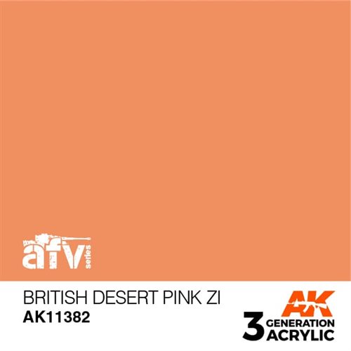 AK11382 Britisk ørken pink ZI – AFV, 17 ml