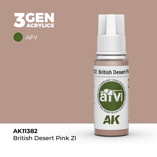 AK11382 Britisk ørken pink ZI – AFV, 17 ml