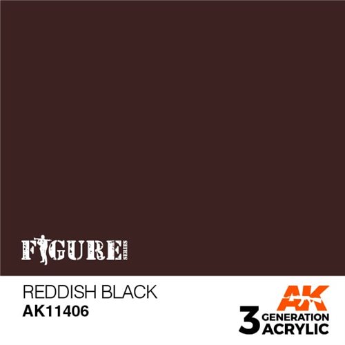 AK11406 Rødlig sort – Figurer, 17ml