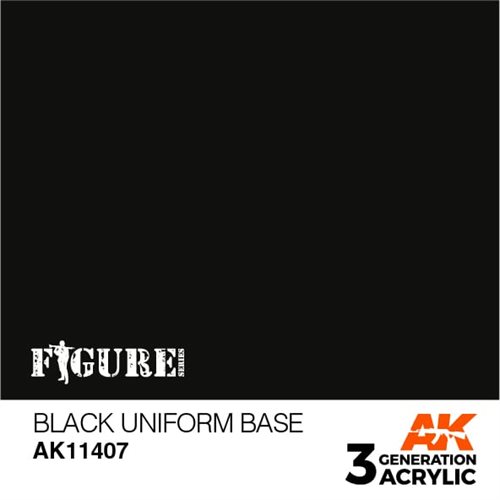 AK11407 Sort uniform base – Figurer, 17ml