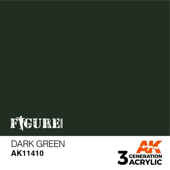 AK11410 Mørk grøn– Figurer, 17ml