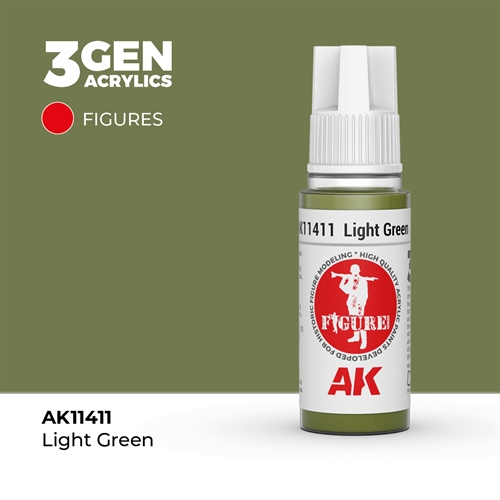 AK11411 Lys grøn – Figurer, 17ml