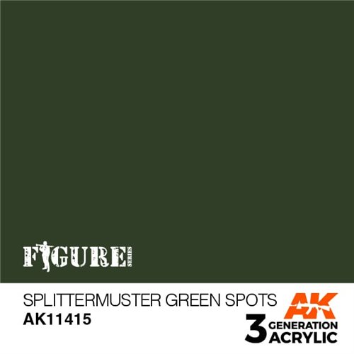 AK11415 Splittermuster grøn spot– Figurer, 17ml