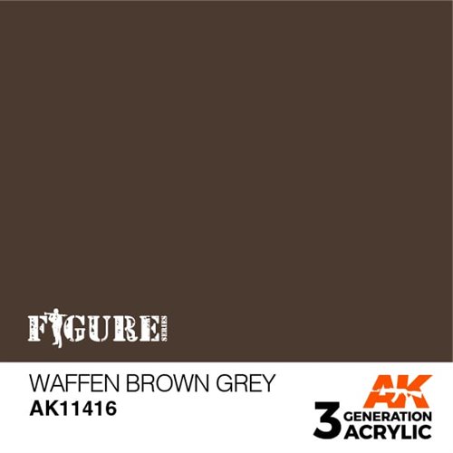 AK11416 Våben brun-grå– Figurer, 17ml