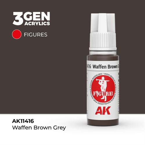 AK11416 Våben brun-grå– Figurer, 17ml