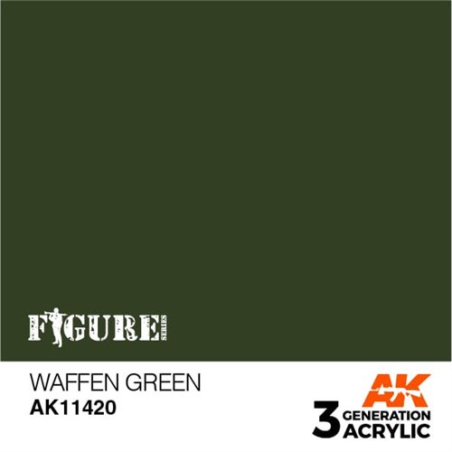 AK11420 Mørk oliven grøn– Figurer, 17ml