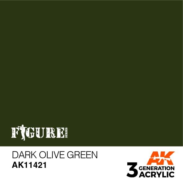 AK11421 Mørk oliven grøn– Figurer, 17ml