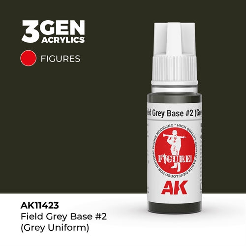 AK11423 Felt grå base #2 (Grå uniform)– Figurer, 17ml