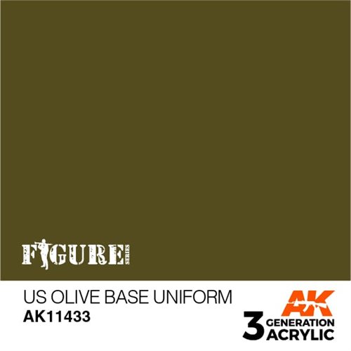 AK11433 US oliven base uniform– Figurer, 17ml