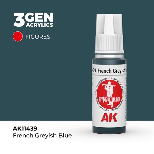 AK11439 Fransk grålig blå – Figurer, 17ml