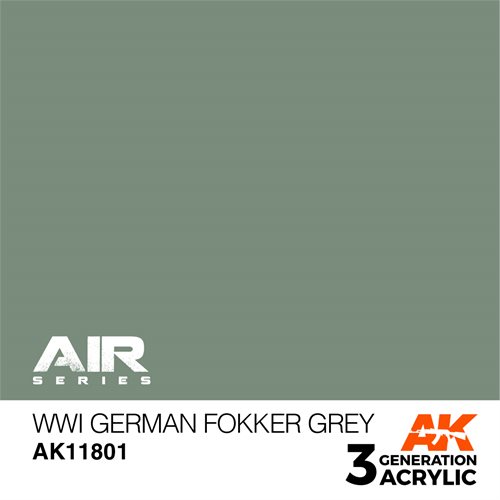 AK 11801 WWI Tysk fokker grå - AIR, 17 ml