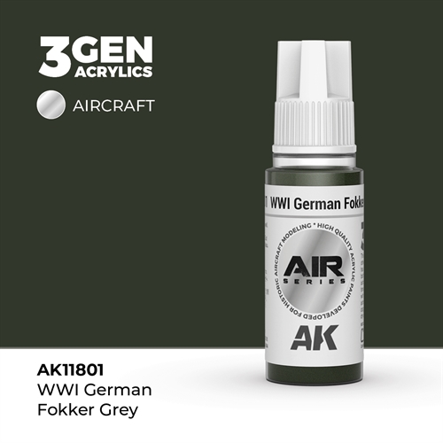 AK 11801 WWI Tysk fokker grå - AIR, 17 ml