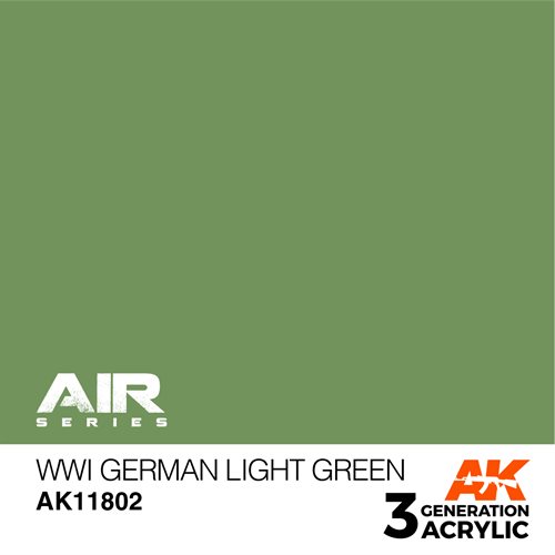 AK 11802 WWI tysk lys grøn - AIR, 17 ml