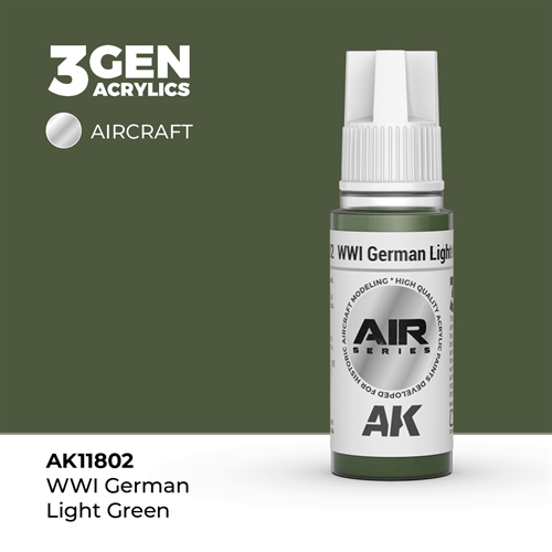 AK 11802 WWI tysk lys grøn - AIR, 17 ml