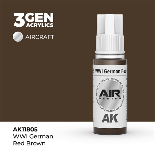 AK 11805 WWI tysk rød brun - AIR, 17 ml