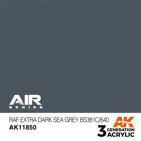 AK 11850 RAF EXTRA DARK SEA GREY BS381C/640- AIR, 17 ml
