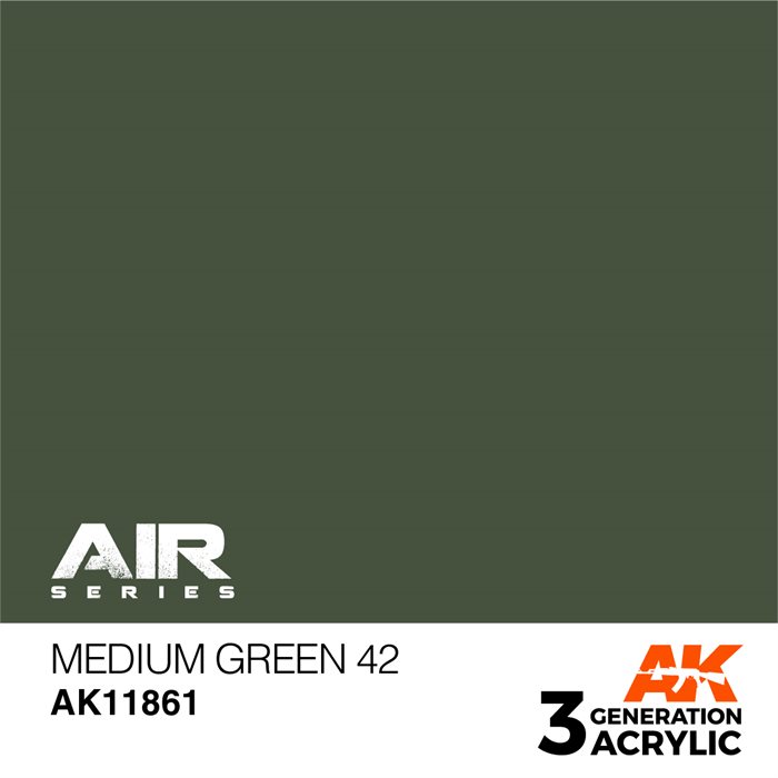 AK 11861 Mellem grøn 42- AIR, 17 ml