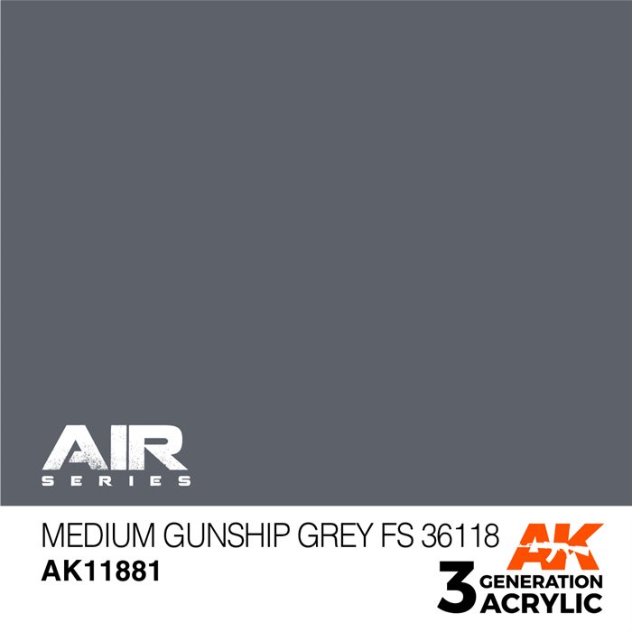 AK 11881 Mellem gevær grå FS 36118 - AIR, 17 ml