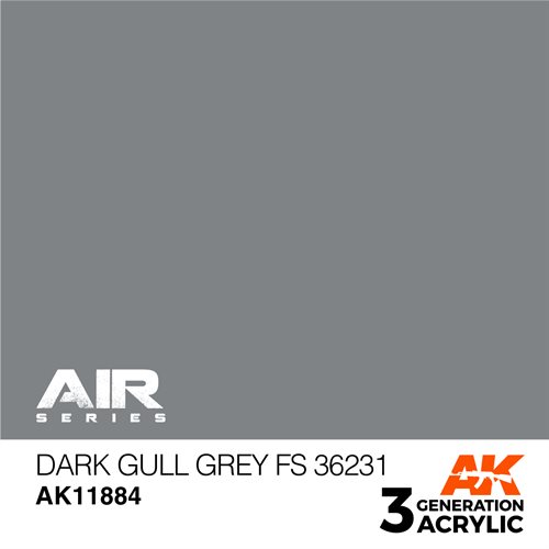 AK 11884 Mat mørk grå FS 36231 - AIR, 17 ml
