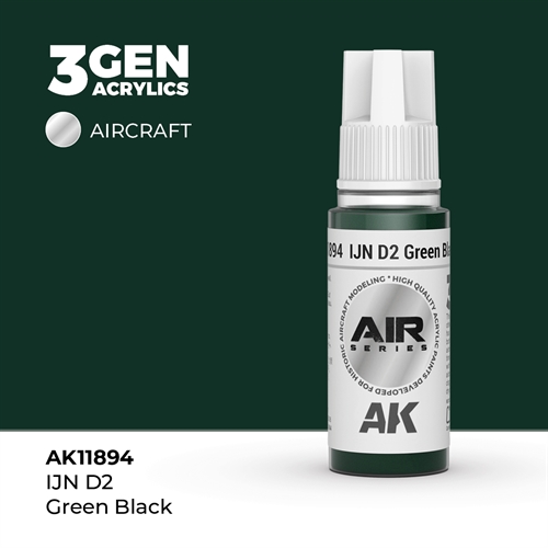 AK 11894 IJN D2 Grøn-sort - AIR, 17 ml
