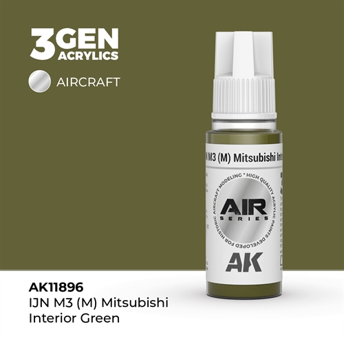 AK 11896 IJN M3 (M) Mitsubishi interiør grøn - AIR, 17 ml