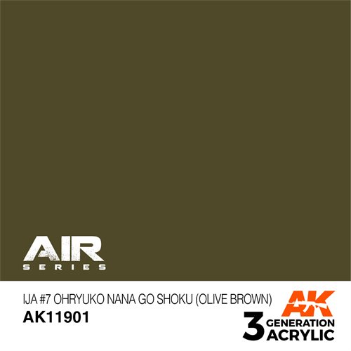 AK 11901 IJA #7 OHRYUKO NANA GO SHOKU (OLIVE BROWN)- AIR, 17 ml