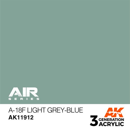 AK 11912 A-18F Lys grå-blå - AIR, 17 ml