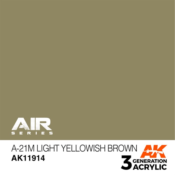 AK 11914 A-21M Lys gullig-brun - AIR, 17 ml