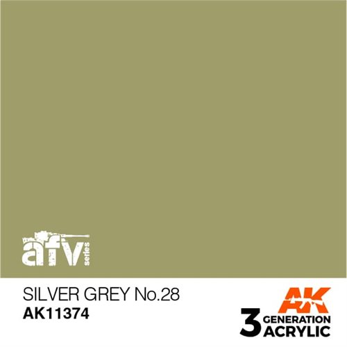 AK11374 Sølv grå NO.28– AFV, 17 ml