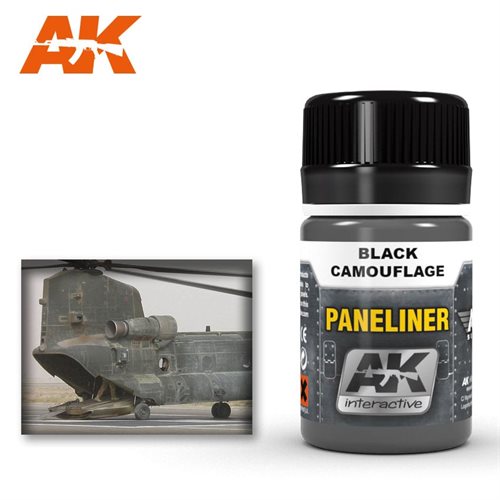 AK2075 Markering til sort camouflage