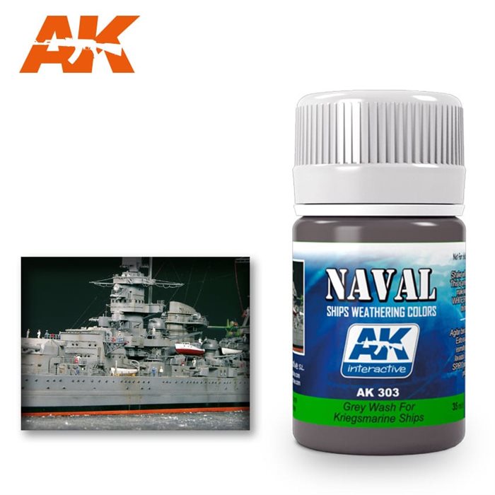 AK303 Grå vask til krigsmarine skibe