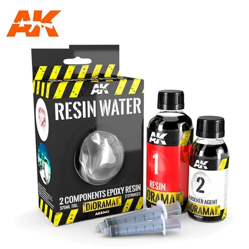 AK8044 Resin vand, epoxy resin 2-komponent 180ML