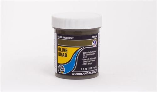 Woodland Scenics CW4534 Water Undercoat, Oliven grøn, 118.2 ml 