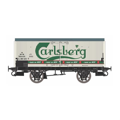 Dekas 872144 Lukket godsvogn. Carlsberg, ZA 99 520, 1954-61, H0 