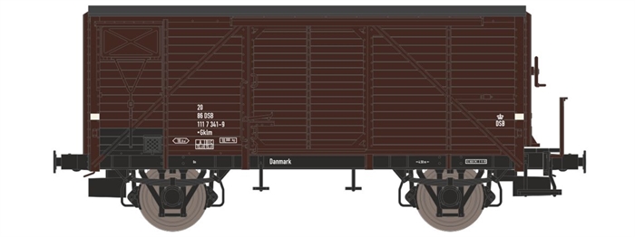 Dekas 872328  DSB Gklm 20 86 DSB 111 7 341-9, ca 1965-71, KOMMENDE NYHED 2027