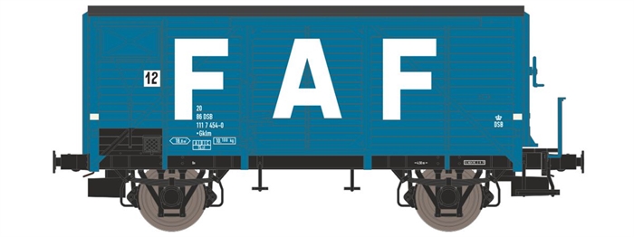 Dekas 872332 FAF 12, 2086 DSB 111 7 454-0, ca 1968-75, KOMMENDE NYHED 2027