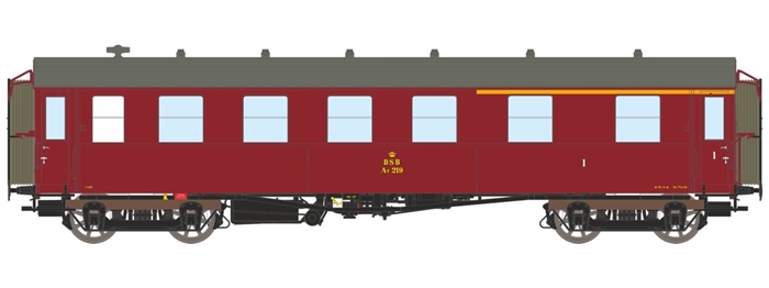 Dekas 876172 DSB AT 219 Personvogn, ca 1956-67, KOMMENDE NYHED 2027