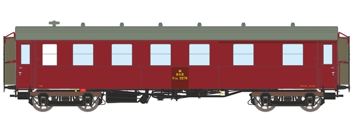 Dekas 876175 DSB CML 2278 Personvogn, ca 1960-65, KOMMENDE NYHED 2027