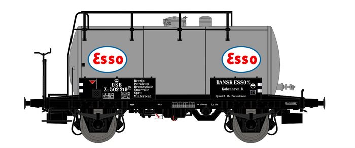 Dekas H0 F0004 DSB ZE 502 235 (ESSO) 1961-65 tankvogn, NYHED 2019